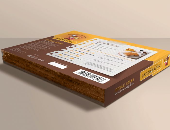 Упаковка для медовых коржей (готовых) - дизайнер JennyS