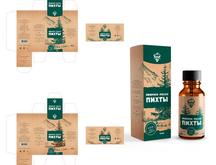Упаковка для эфирного масла - дизайнер Splayd