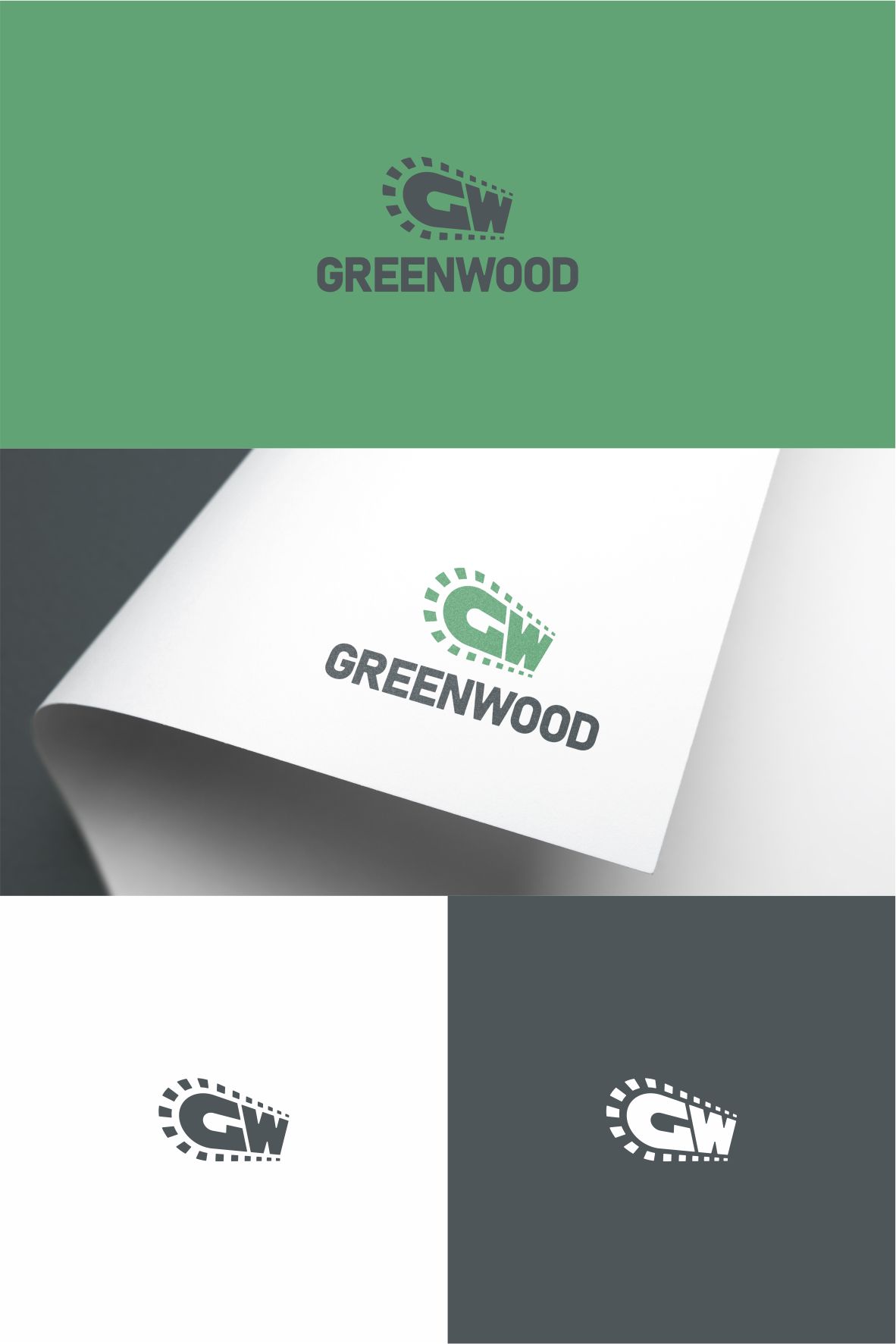 Лого и фирменный стиль для GREENWOOD - дизайнер axst