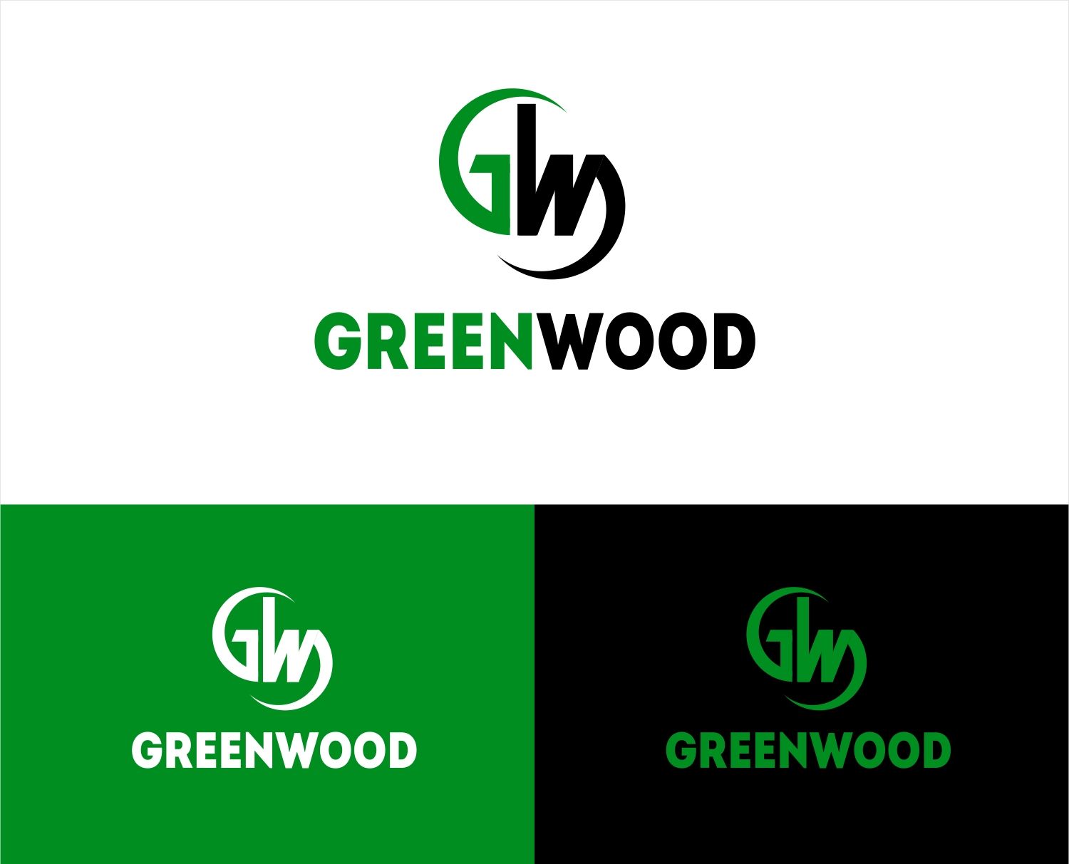 Лого и фирменный стиль для GREENWOOD - дизайнер kras-sky