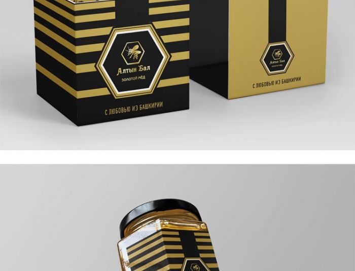 Подарочная упаковка для элитного мёда - дизайнер Daryur