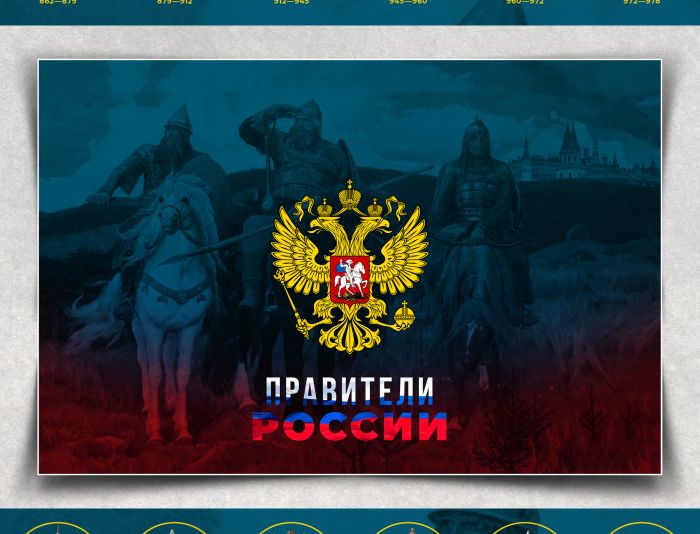 Иллюстрация для плаката «Правители России» - дизайнер chumarkov