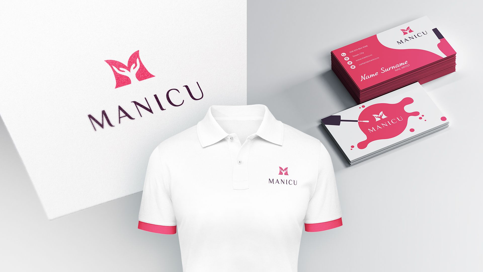 Логотип для manicu.ru , ребрендинг Маникю - дизайнер GALOGO