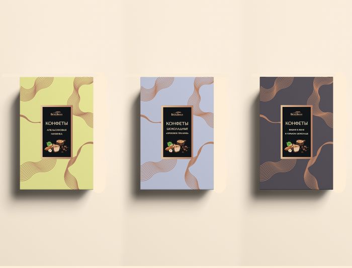 Разработка упаковки шоколадных конфет ВкусВилл - дизайнер Khan