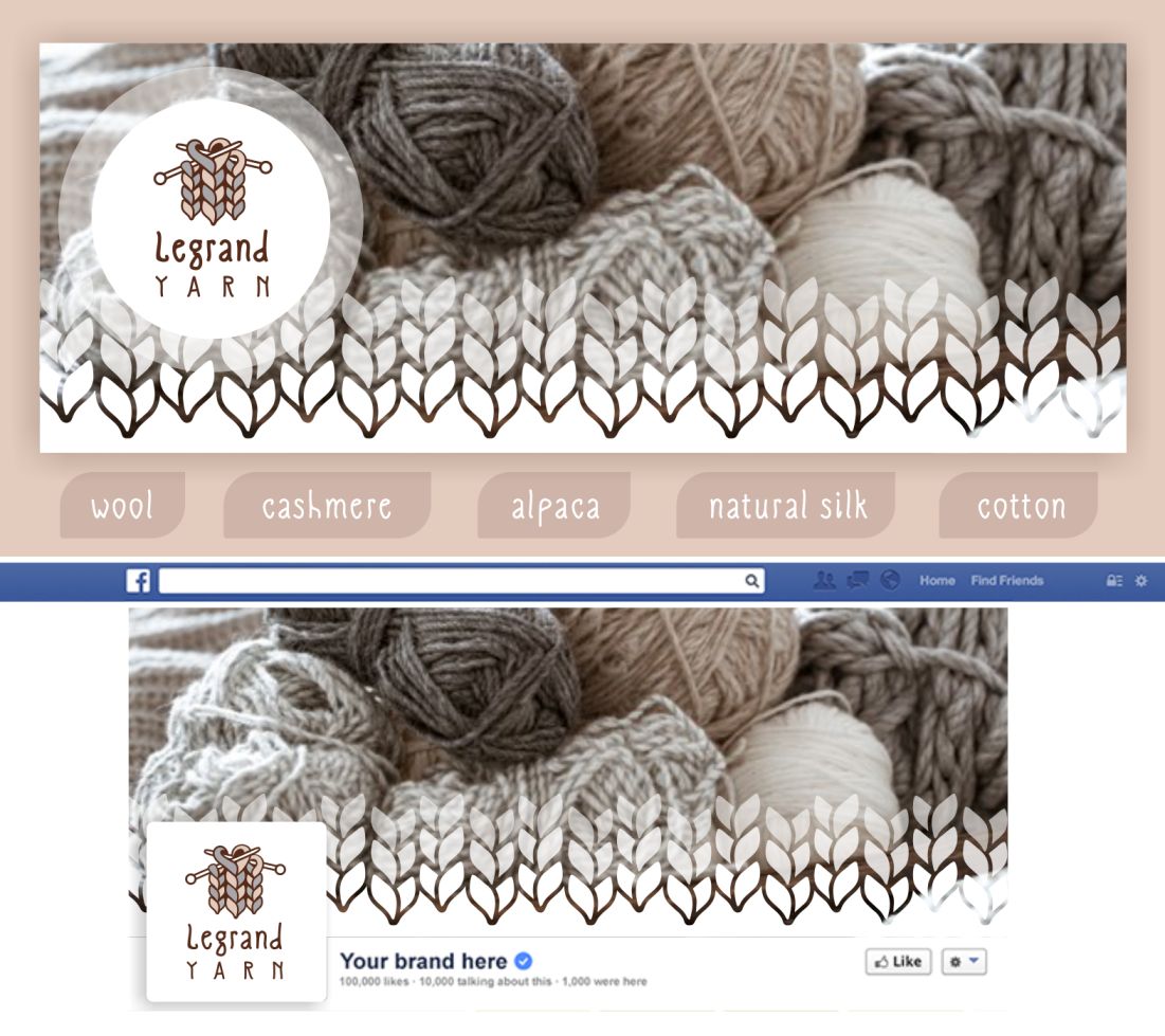 Лого и фирменный стиль для Legrand Yarn - дизайнер evelina_yaxina