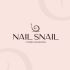 Логотип для Nail Snail студия маникюра - дизайнер ocks_fl
