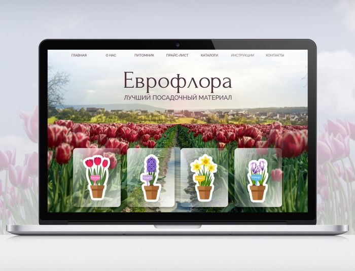 Веб-сайт для http://euflora.ru/ - дизайнер RenataShaki