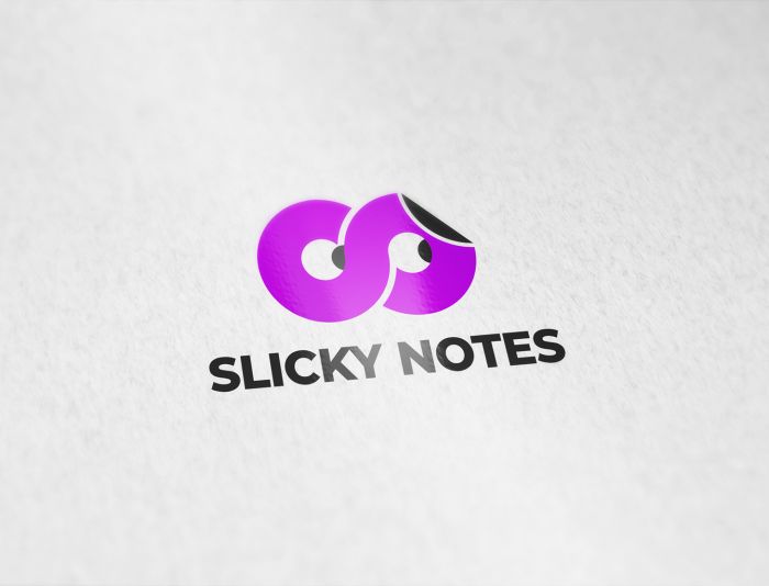 Логотип для SlickyNotes - дизайнер robert3d