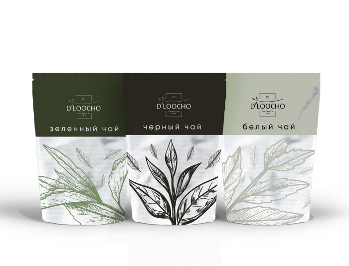 Дизайн упаковки для бренда чая D'Loocho - дизайнер SmolinDenis