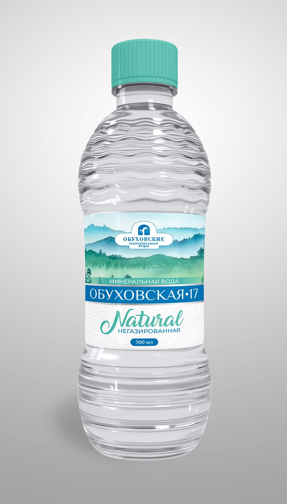 этикетка и бутылка для минеральной воды - дизайнер BacksBanny
