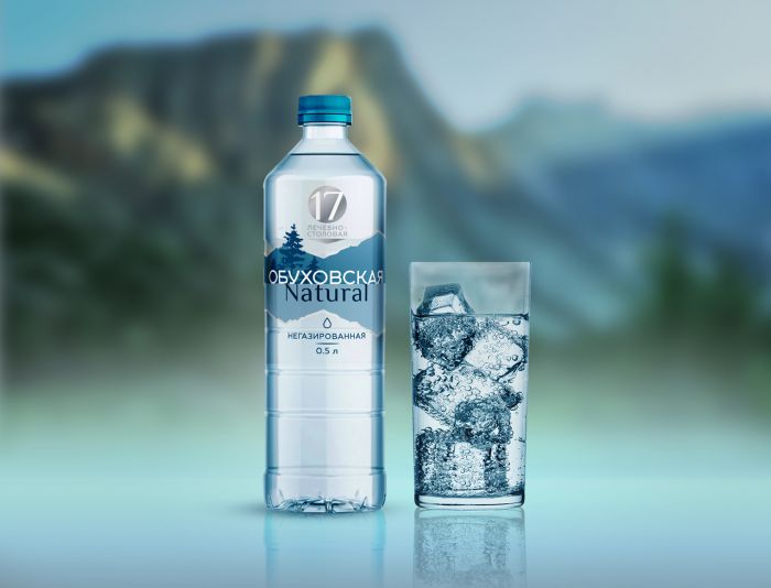 этикетка и бутылка для минеральной воды - дизайнер Ula_Chu