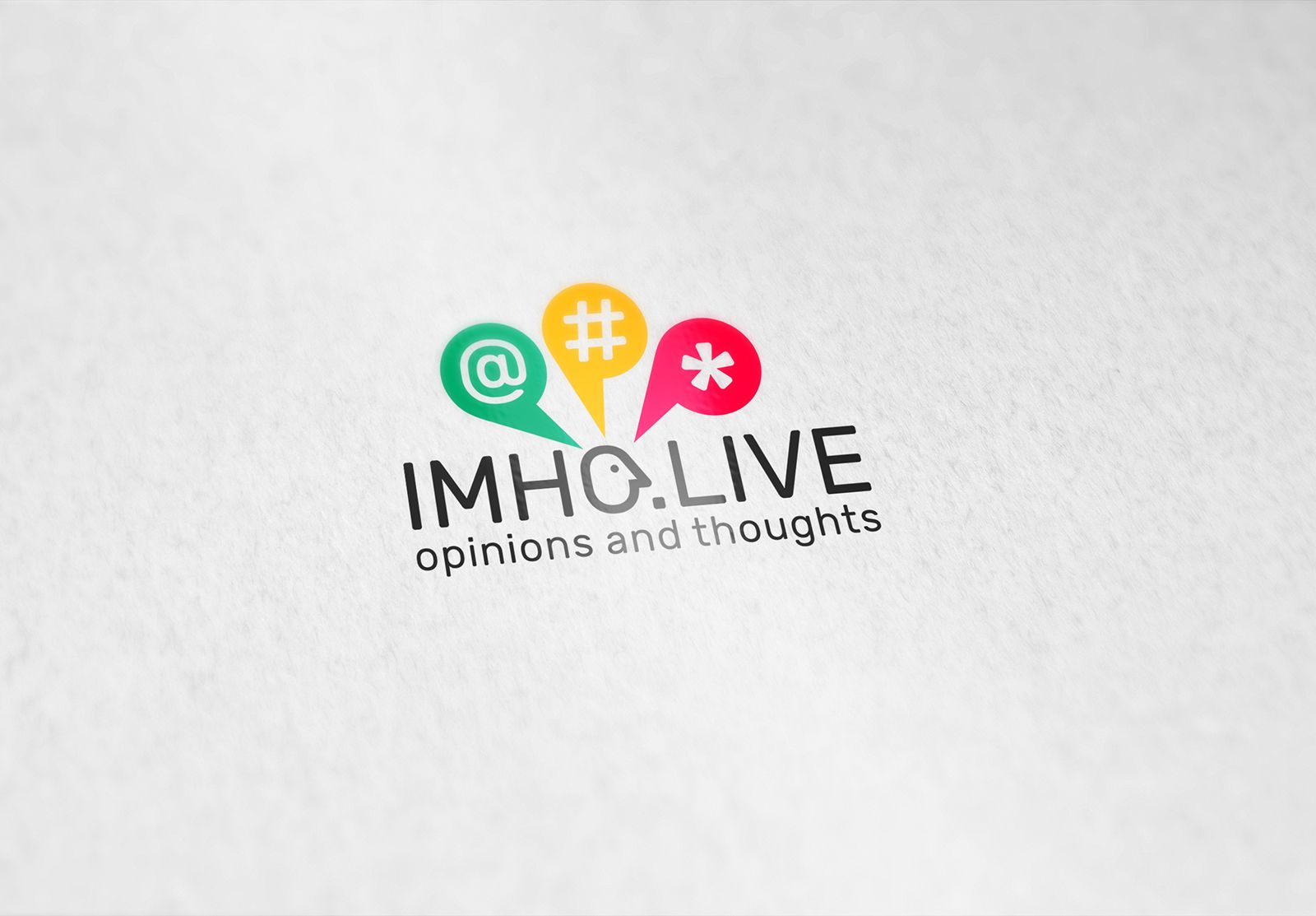 Логотип для IMHO.live — Opinions and Thoughts - дизайнер robert3d