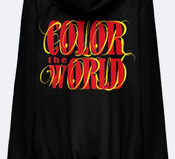 Дизайн футболки  color the world  - дизайнер Polenova_11