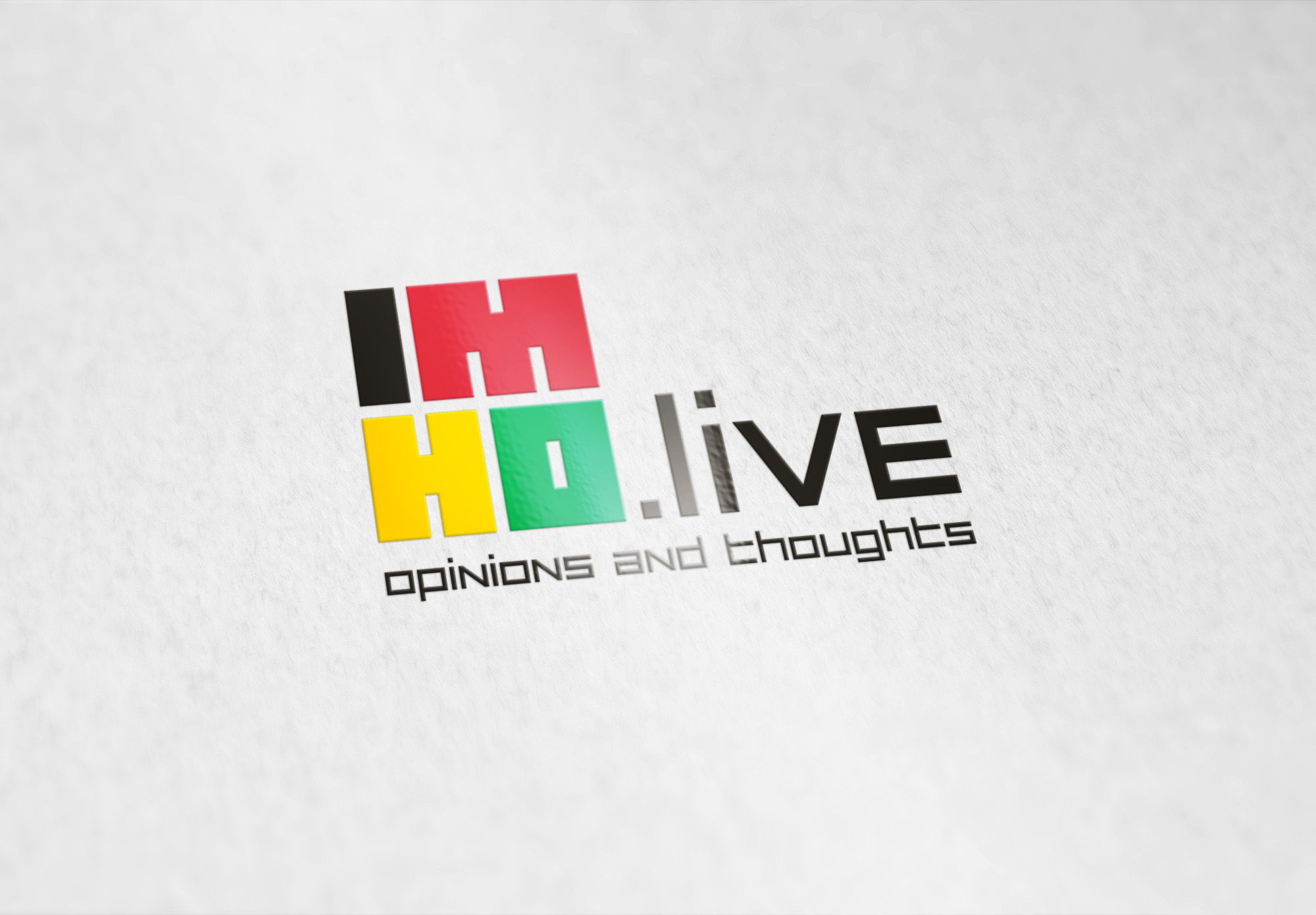 Логотип для IMHO.live — Opinions and Thoughts - дизайнер Natal_ka