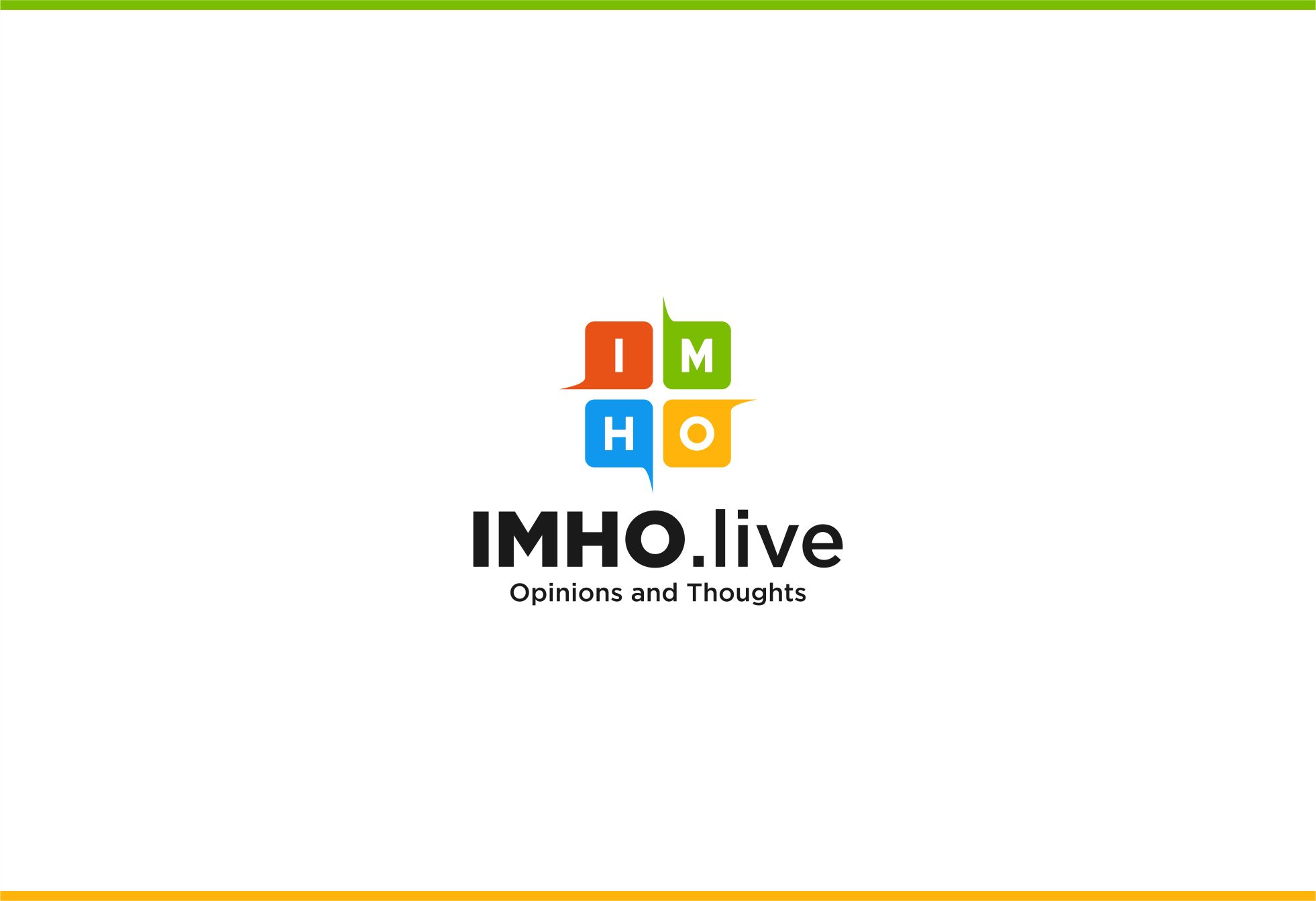 Логотип для IMHO.live — Opinions and Thoughts - дизайнер JMarcus