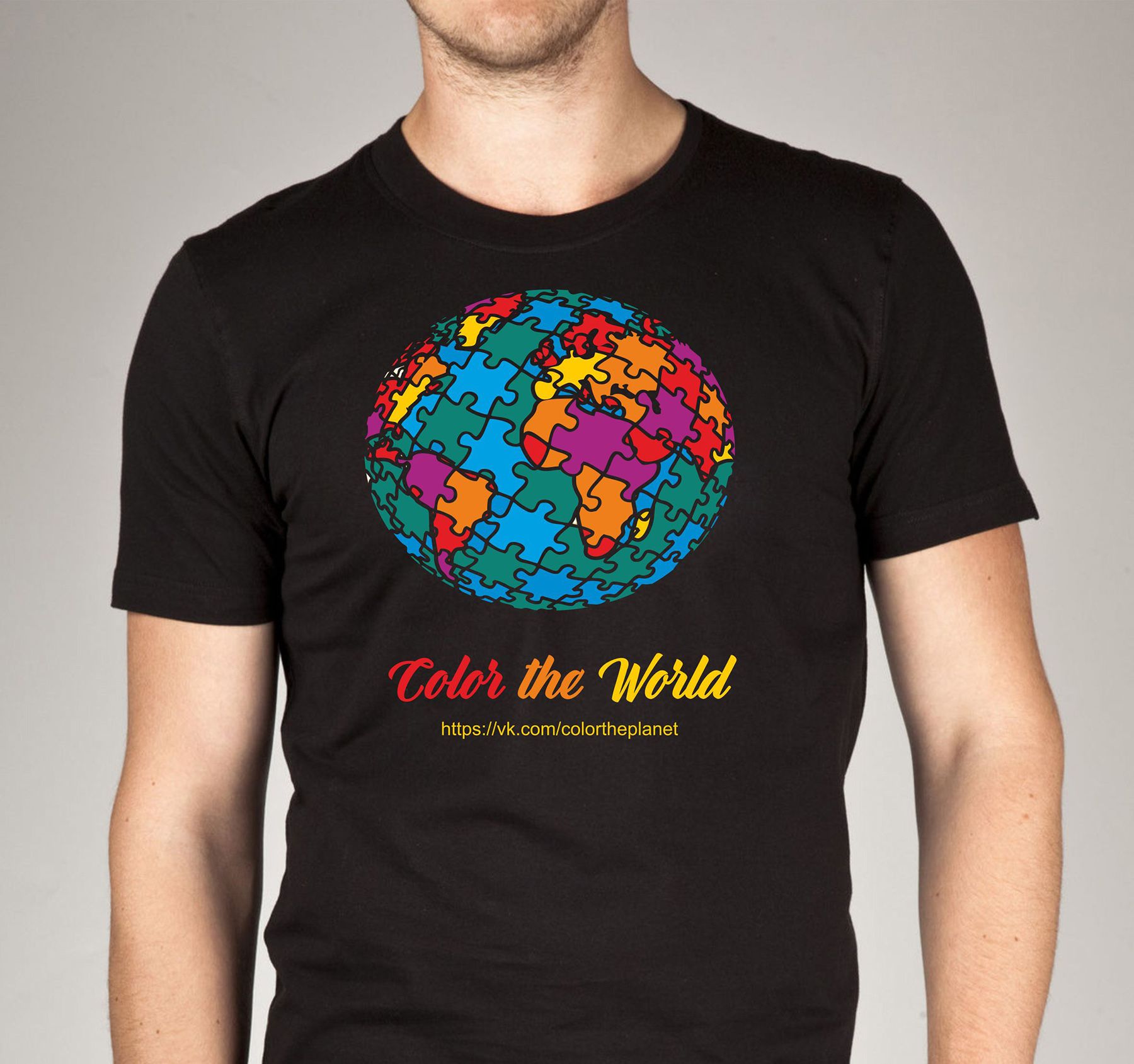 Дизайн футболки  color the world  - дизайнер Zheravin
