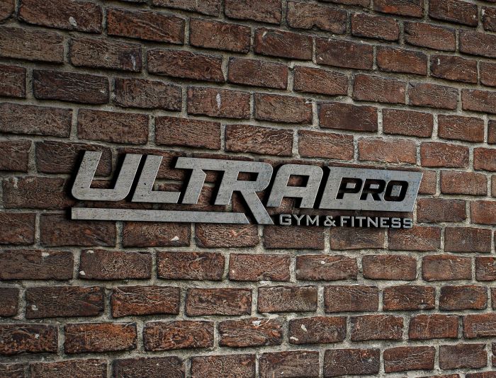 Логотип для ULTRA PRO GYM&FITNESS - дизайнер farhaDesigner