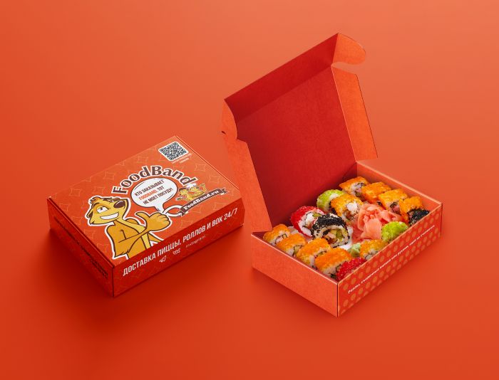 Дизайн упаковки роллов FoodBand - дизайнер vell21