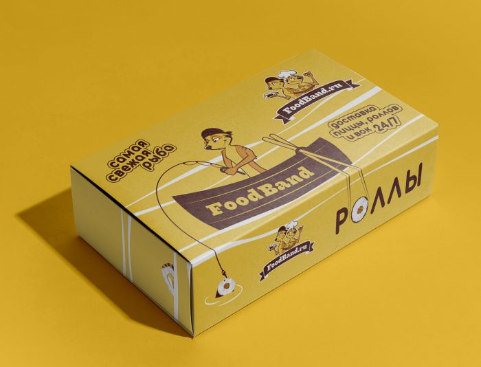 Дизайн упаковки роллов FoodBand - дизайнер AnnaStp
