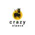 Логотип для студии дизайнерского трикотажа Crazy alpaca - дизайнер shamaevserg