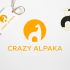 Логотип для студии дизайнерского трикотажа Crazy alpaca - дизайнер desnat