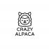 Логотип для студии дизайнерского трикотажа Crazy alpaca - дизайнер NukeD
