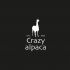 Логотип для студии дизайнерского трикотажа Crazy alpaca - дизайнер anna19