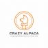 Логотип для студии дизайнерского трикотажа Crazy alpaca - дизайнер zozuca-a