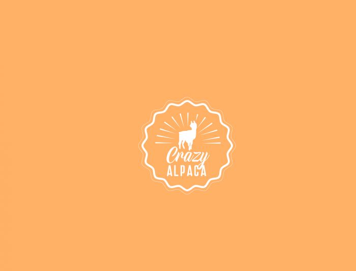 Логотип для студии дизайнерского трикотажа Crazy alpaca - дизайнер SmolinDenis