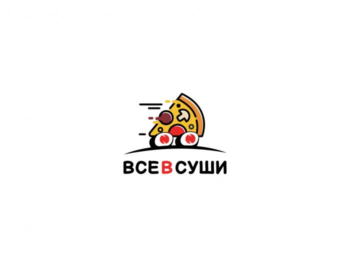 Логотип для ВСЕВСУШИ, Доставка суши и пиццы - дизайнер vlad_bolbat
