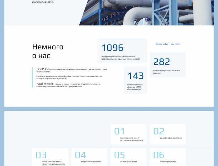 Веб-сайт для pipepulse.ru - дизайнер HannaMinina