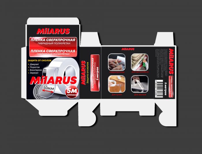 Упаковка для ленты самоклеящейся MiLARUS - дизайнер Misterfucker