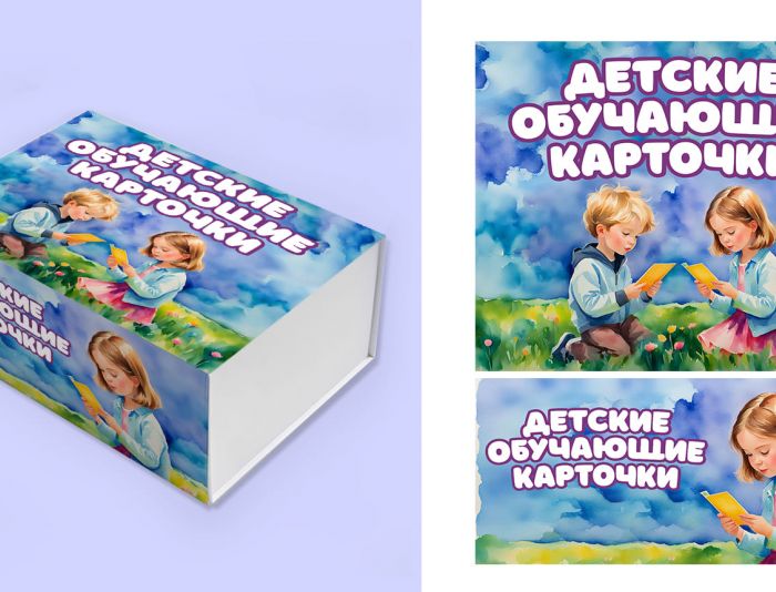 Дизайн упаковки для детский карточек - дизайнер natalya_diz