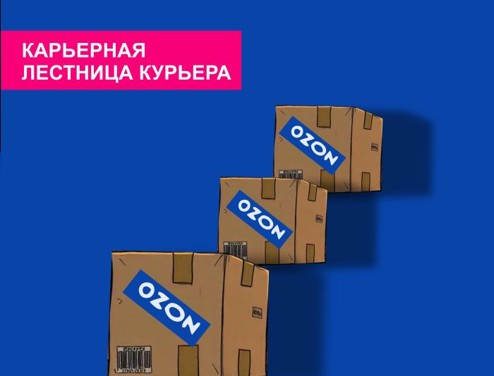 5 баннеров для Озон - работа курьером в доставке Ozon - дизайнер Goldman