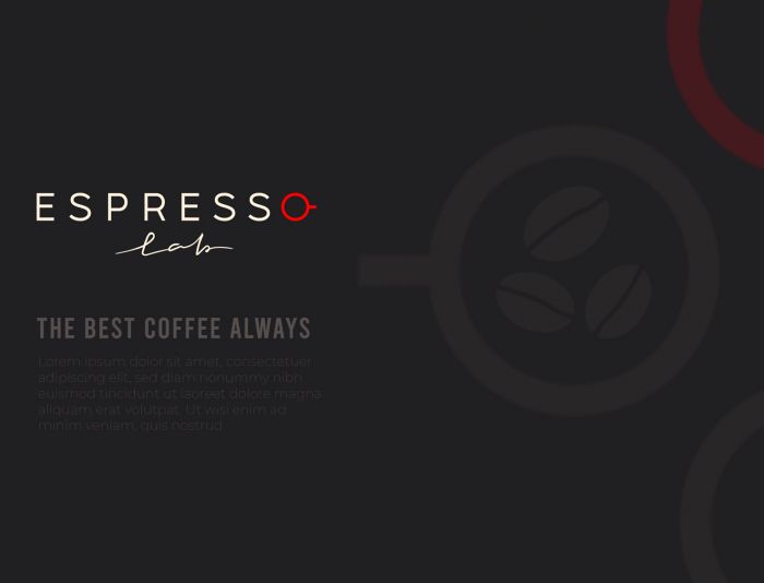 Лого и фирменный стиль для Espresso Lab - дизайнер latita