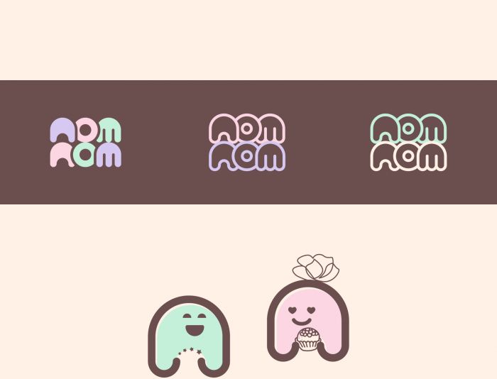 Лого и фирменный стиль для nom nom - дизайнер GRANDXX