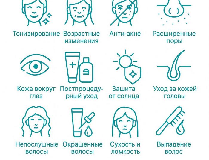 Иконки для разделов сайта (косметология) - дизайнер shamilgar