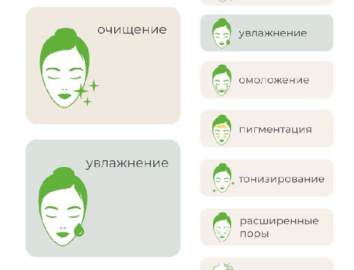 Иконки для разделов сайта (косметология) - дизайнер BeeKey
