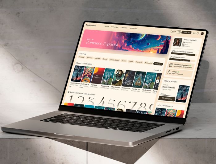 Редизайн главной страницы литературной платформы - дизайнер ketkin