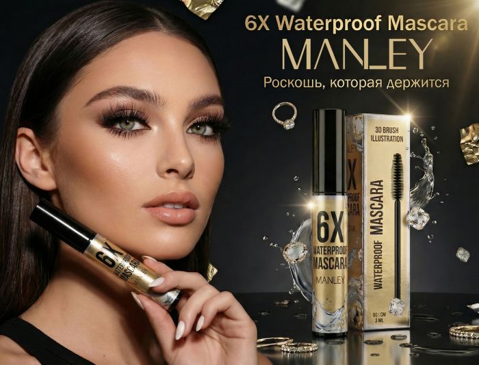 Упаковка и наклейка на тушь MANLEY - дизайнер Youkey