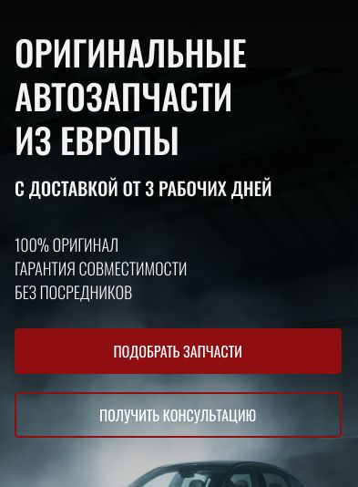 Landing page для Cityco parts - дизайнер LizaFox