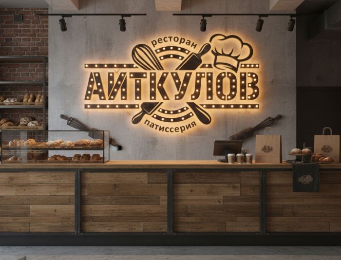 Логотип для Аиткулов авторская кухня - дизайнер n46n