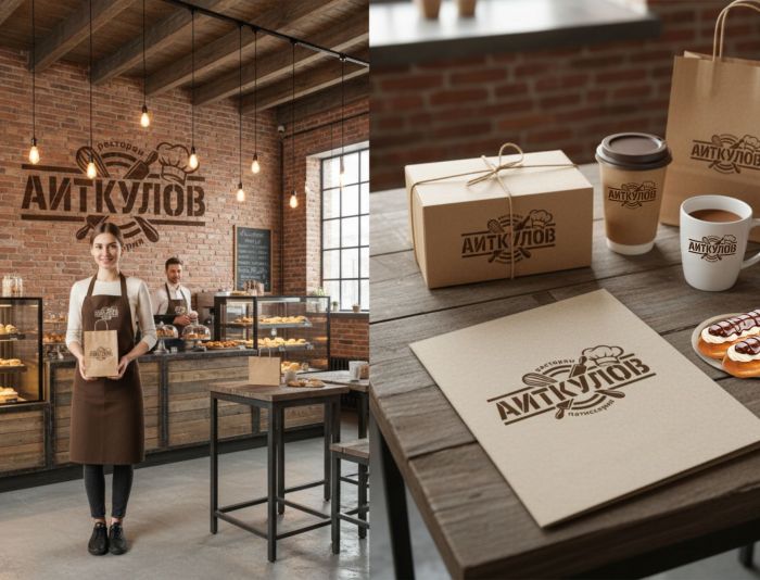 Логотип для Аиткулов авторская кухня - дизайнер n46n