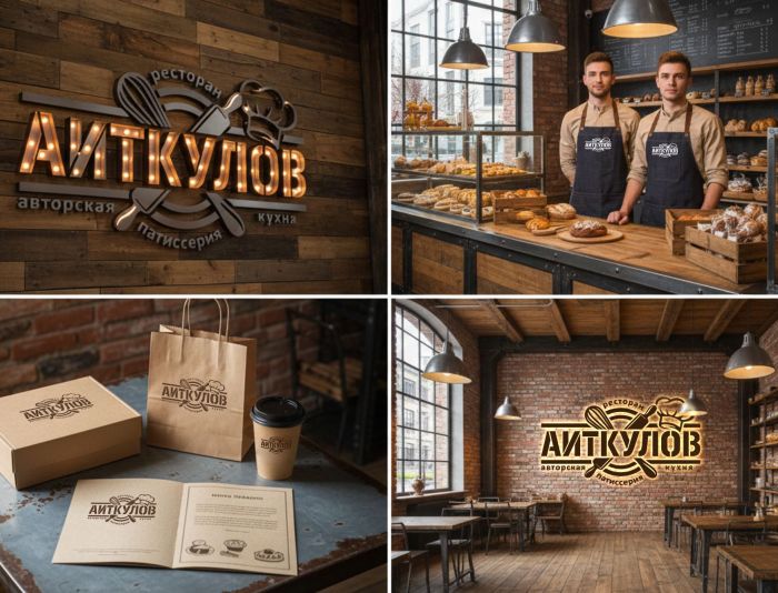 Логотип для Аиткулов авторская кухня - дизайнер n46n