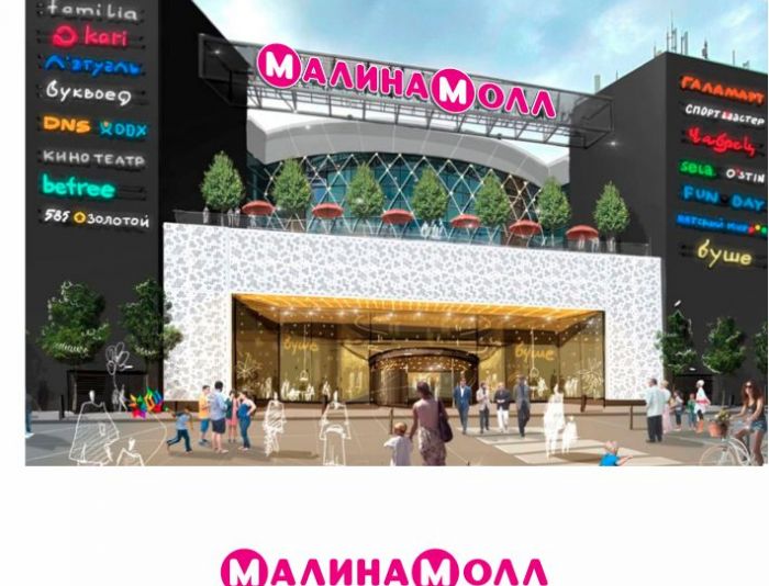 Логотип для МАЛИНА МОЛЛ - дизайнер kosha