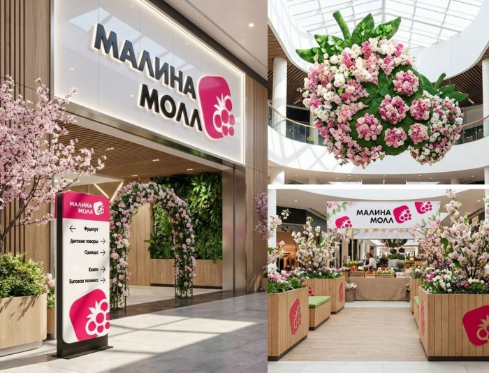 Логотип для МАЛИНА МОЛЛ - дизайнер n46n