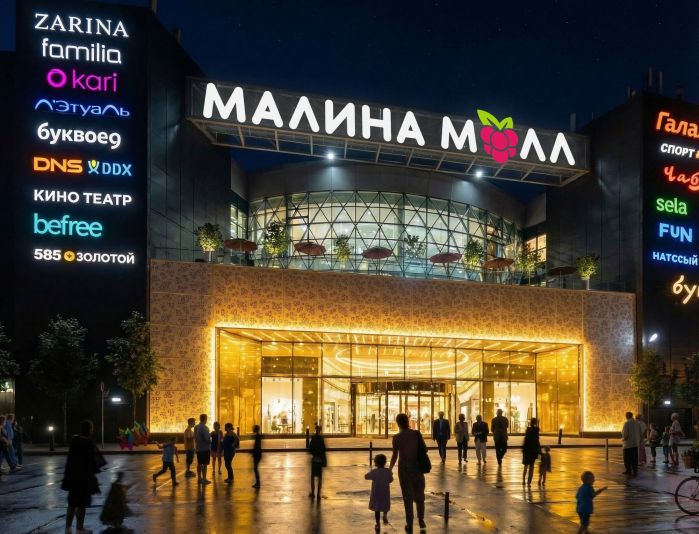 Логотип для МАЛИНА МОЛЛ - дизайнер OlgaDiz