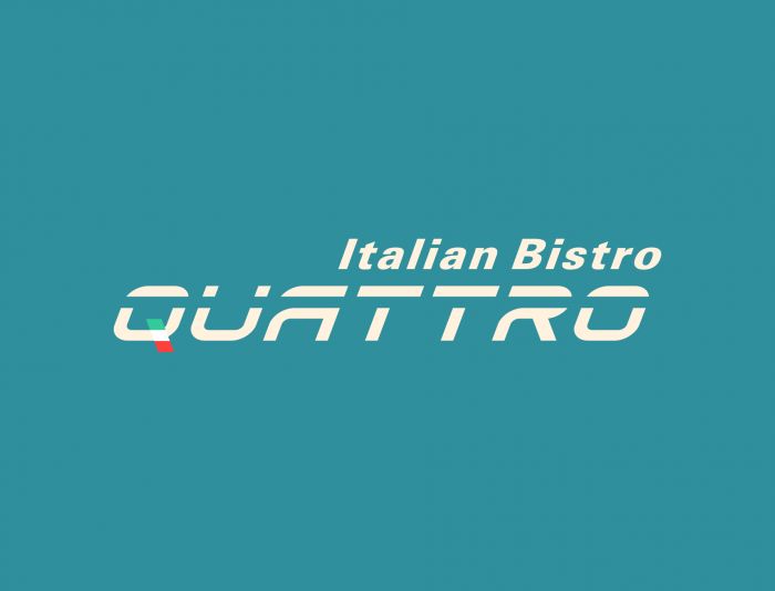 Логотип для Quattro Italian Bistro - дизайнер AnatoliyInvito