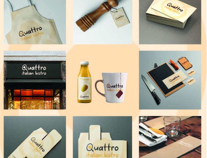 Логотип для Quattro Italian Bistro - дизайнер cuitreciate