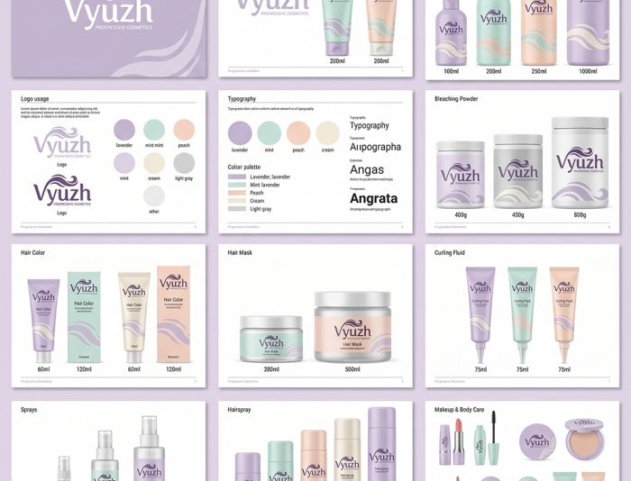 Брендбук для Vyuzh - дизайнер Yannnna